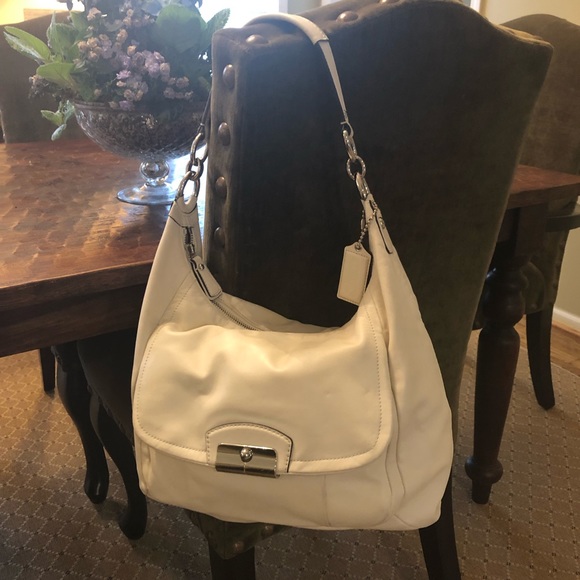 Coach Kristin White Hobo - Picture 2 of 8